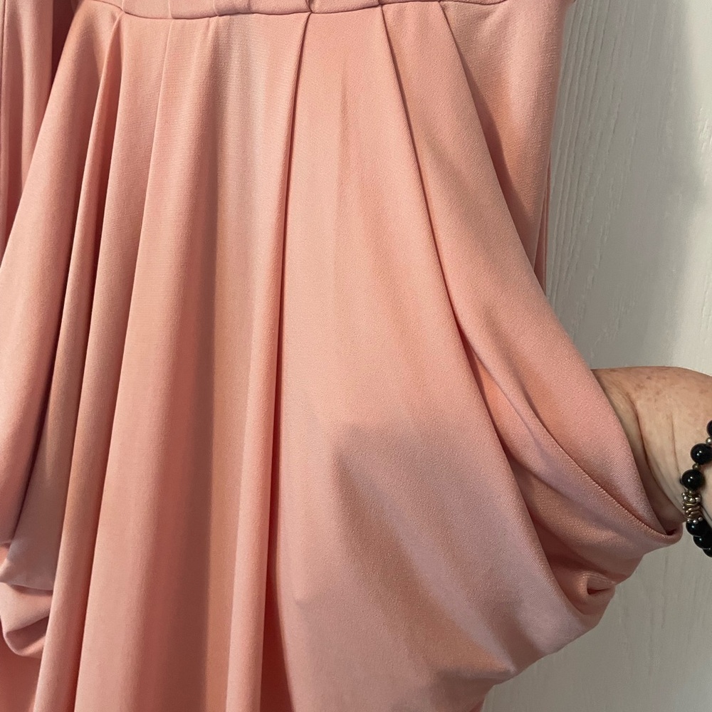 BCBGeneration Pink Pleated Maxi Dress for Wedding Guest - Picture 3 of 5